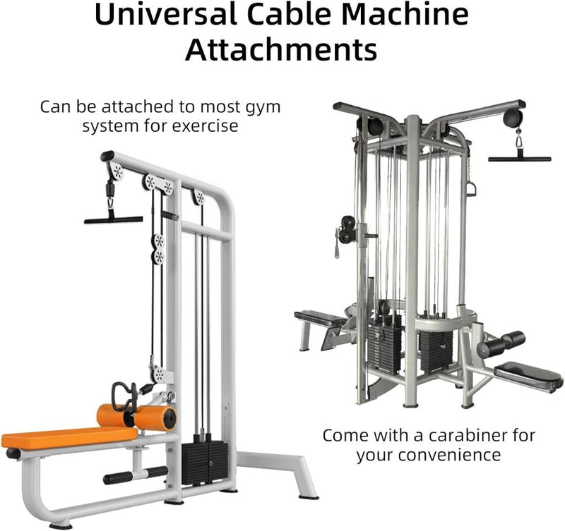 Załaduj obraz do przeglądarki galerii, Roterende rechte kabelstang 42,5 cm met karabijnhaak – lat pulldown bar – kabelaccessoire - happygetfit.com
