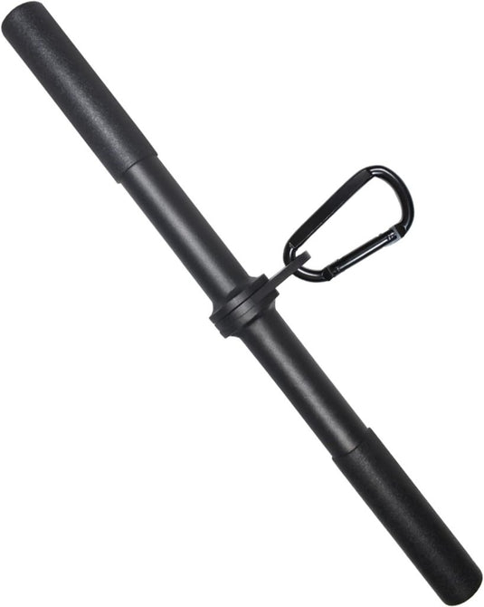 Roterende rechte kabelstang 42,5 cm met karabijnhaak – lat pulldown bar – kabelaccessoire - happygetfit.com