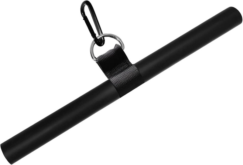 Załaduj obraz do przeglądarki galerii, Roterende rechte kabelstang 42,5 cm met karabijnhaak – lat pulldown bar – kabelaccessoire - happygetfit.com

