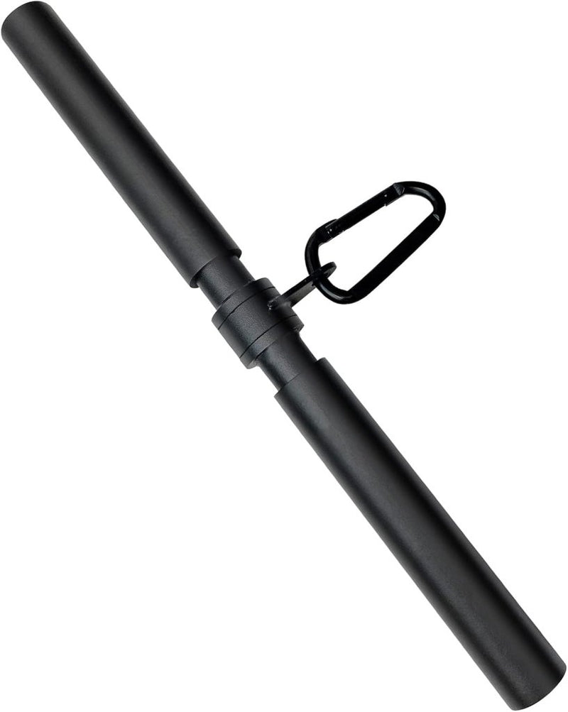 Załaduj obraz do przeglądarki galerii, Roterende rechte kabelstang 42,5 cm met karabijnhaak – lat pulldown bar – kabelaccessoire - happygetfit.com
