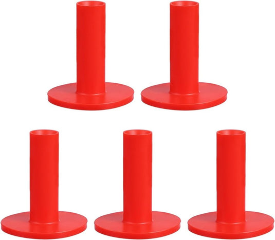 Rubber golf tees 6x5 cm (5 stuks) - Oefen tees voor hitting mats - Golf balhouder driving range - happygetfit.com