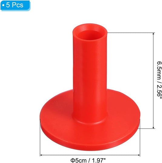 Rubber golf tees 6x5 cm (5 stuks) - Oefen tees voor hitting mats - Golf balhouder driving range - happygetfit.com