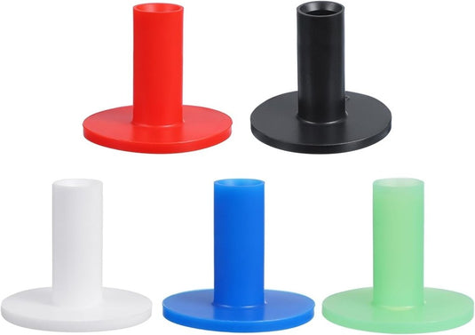 Rubber golf tees 6x5 cm (5 stuks) - Oefen tees voor hitting mats - Golf balhouder driving range - happygetfit.com