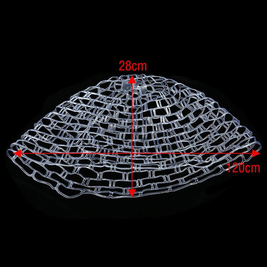 Rubber vervangnet voor schepnet 120 cm omtrek en 28 cm diep – landingsnet – vliegvisaccessoires - happygetfit.com