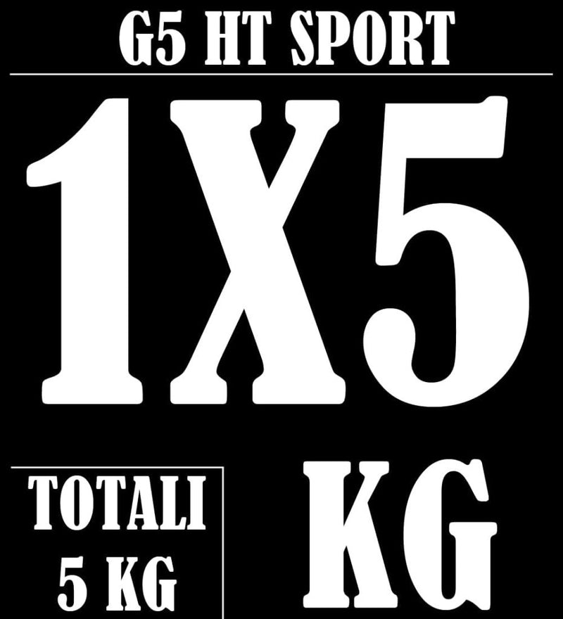 Load image into Gallery viewer, Rubberen gietijzeren schijven G5 HT SPORT Ø gat 25 mm voor sportschool en thuisgymnastiek van 0,5 tot 20 kg voor stuur en halters - happygetfit.com
