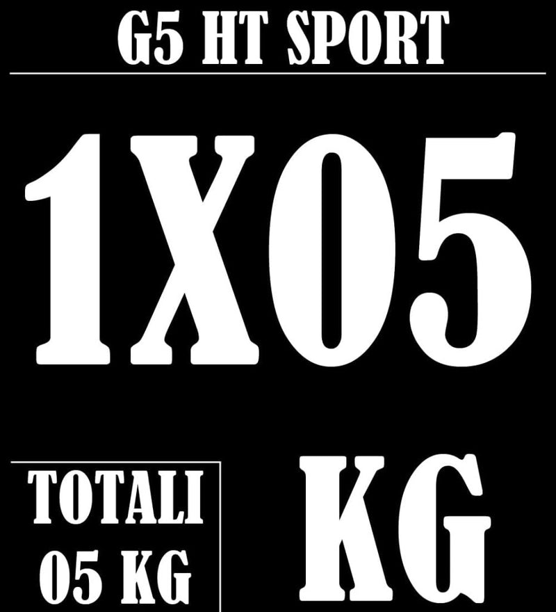 Load image into Gallery viewer, Rubberen gietijzeren schijven G5 HT SPORT Ø gat 25 mm voor sportschool en thuisgymnastiek van 0,5 tot 20 kg voor stuur en halters - happygetfit.com
