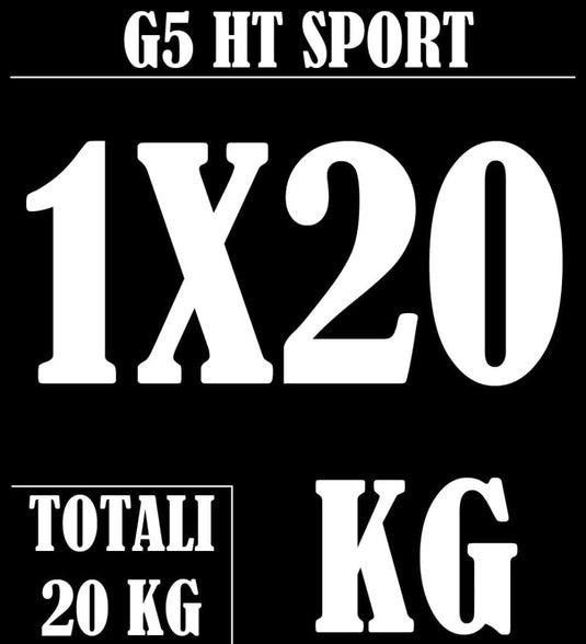 Rubberen gietijzeren schijven G5 HT SPORT Ø gat 25 mm voor sportschool en thuisgymnastiek van 0,5 tot 20 kg voor stuur en halters - happygetfit.com