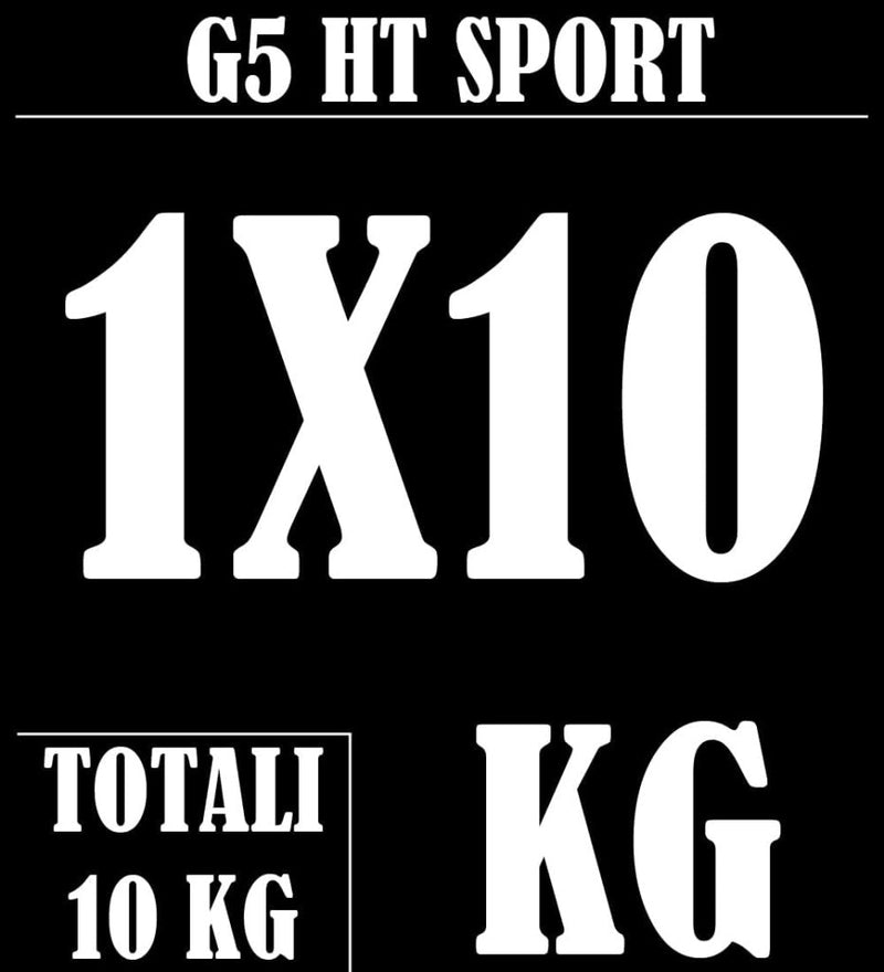 Load image into Gallery viewer, Rubberen gietijzeren schijven G5 HT SPORT Ø gat 25 mm voor sportschool en thuisgymnastiek van 0,5 tot 20 kg voor stuur en halters - happygetfit.com

