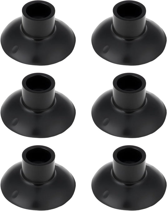 Rubberen voetdoppen met zuignap 6 stuks voor 25 mm palen – trampoline voetjes – outdoor accessoires - happygetfit.com