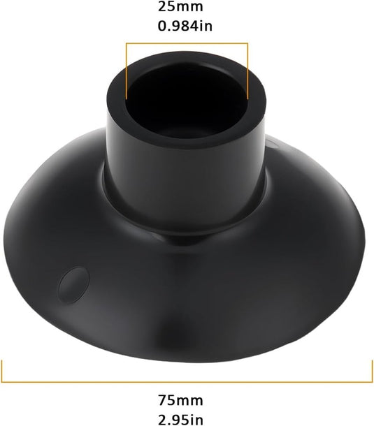 Rubberen voetdoppen met zuignap 6 stuks voor 25 mm palen – trampoline voetjes – outdoor accessoires - happygetfit.com
