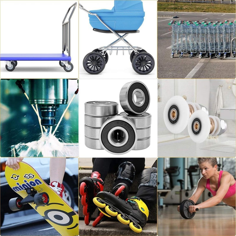 Load image into Gallery viewer, Rybtd 20 STUKS Skateboardlagers kleurenminiatuur, Dubbel afgeschermde lagers ABEC-9 608 2RS Skateboard Lager voor Lange Skateboards Vierwielige Skates Wielen Vervangende Lager - happygetfit.com
