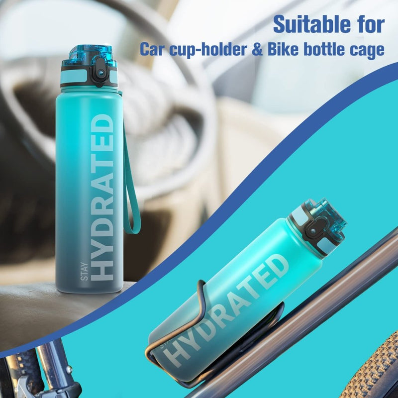 Laad afbeelding in Galerijviewer, Sahara Sailor Water Bottle, 32/25/17oz Durable and Leakproof Water Bottles Motivational with Time Marker, Tritan, BPA Free, Wide Mouth with Easy Clean Brush for Gym, Travel, School, Office (1 Bottle) - happygetfit.com
