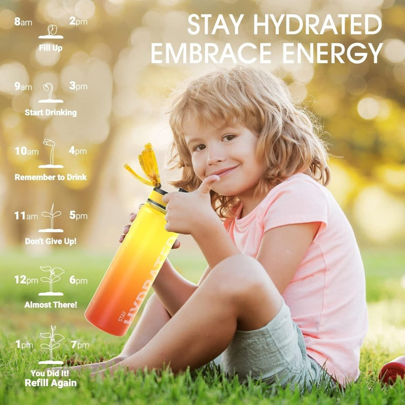 Laden Sie das Bild in Galerie -Viewer, Sahara Sailor Waterfles, sportfles, 1 l/500 ml/750 ml, met motiverende tijdmarkering, BPA-vrij, waterdicht en herbruikbaar, voor sport, camping (1 fles) - happygetfit.com
