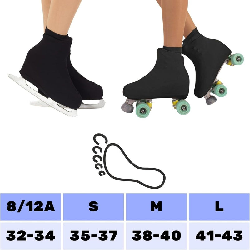 Load image into Gallery viewer, Schaatbeschermers voor kunstschaatsen, bescherming voor rolschaatsen voor meisjes en volwassenen, glijschoenen op wielen of schaatsen, Made in Italy - happygetfit.com

