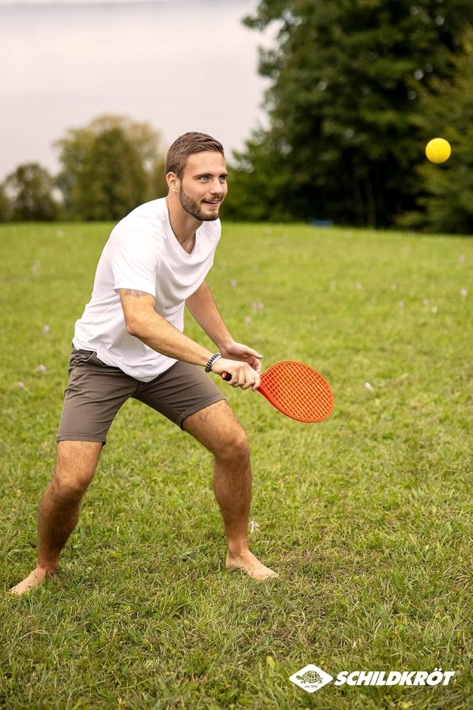 Laad afbeelding in Galerijviewer, Schildkröt Attenennis set, 2 rackets, 2 softballen, in nettas, 970130 - happygetfit.com
