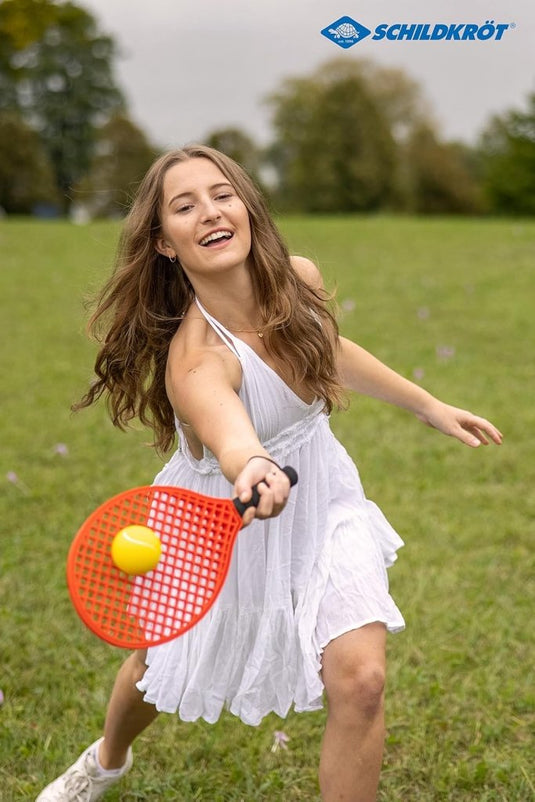 Schildkröt Attenennis set, 2 rackets, 2 softballen, in nettas, 970130 - happygetfit.com