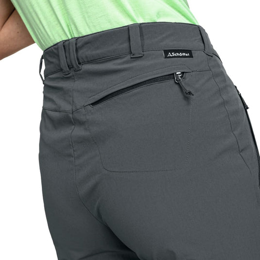 Schöffel Engadin1 damesbroek, duurzame damesbroek voor wandelingen, waterafstotende outdoorbroek met sportieve snit - happygetfit.com