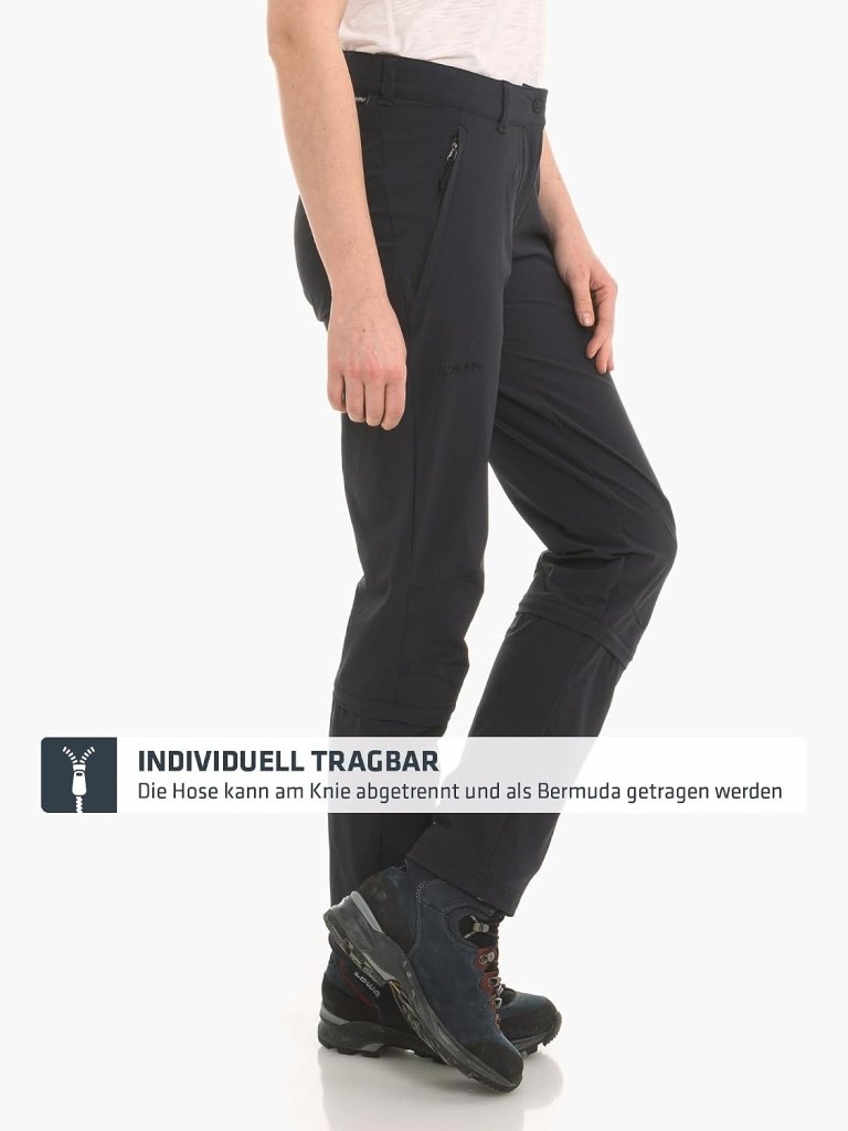 Load image into Gallery viewer, Schöffel Engadin1 damesbroek, duurzame damesbroek voor wandelingen, waterafstotende outdoorbroek met sportieve snit - happygetfit.com
