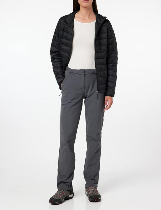Schöffel Engadin1 damesbroek, duurzame damesbroek voor wandelingen, waterafstotende outdoorbroek met sportieve snit - happygetfit.com
