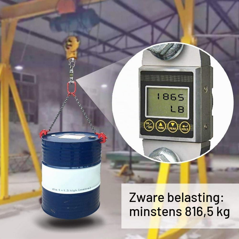 Załaduj obraz do przeglądarki galerii, Schommelhaken 2 stuks van roestvrij staal met M10 schroefdraad en kogellagers – plafondbevestiging – ophangbeugels - happygetfit.com
