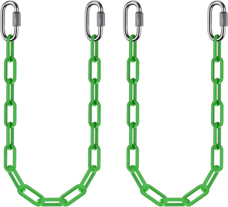 Laden Sie das Bild in Galerie -Viewer, Schommelkettingen 2 stuks 250 cm van roestvrij staal met 5 mm schakels en karabijnhaken – hangstoelketting – ophangverlenging - happygetfit.com
