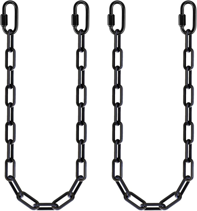 Laden Sie das Bild in Galerie -Viewer, Schommelkettingen 2 stuks 250 cm van roestvrij staal met 5 mm schakels en karabijnhaken – hangstoelketting – ophangverlenging - happygetfit.com
