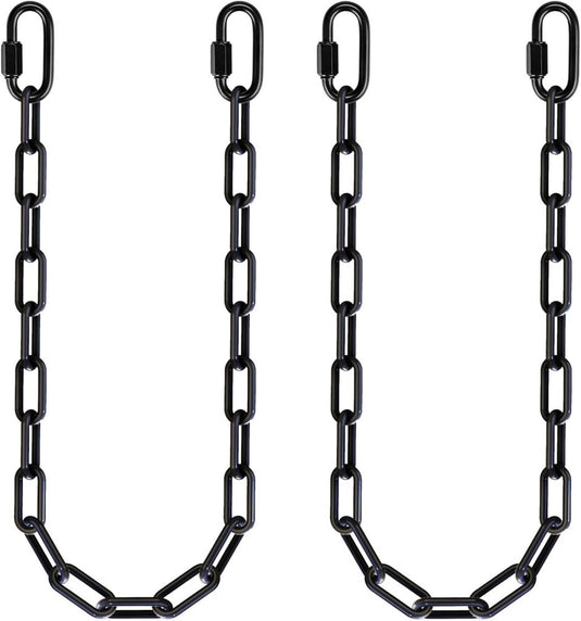 Schommelkettingen 2 stuks 250 cm van roestvrij staal met 5 mm schakels en karabijnhaken – hangstoelketting – ophangverlenging - happygetfit.com