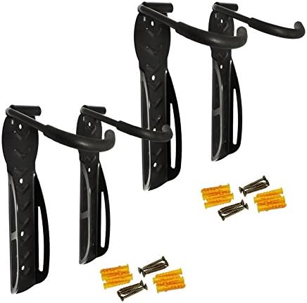 Load image into Gallery viewer, Schramm 4 stuks fietshouders, zwart, wandhouders voor 4 fietsen, fietsstandaard - happygetfit.com
