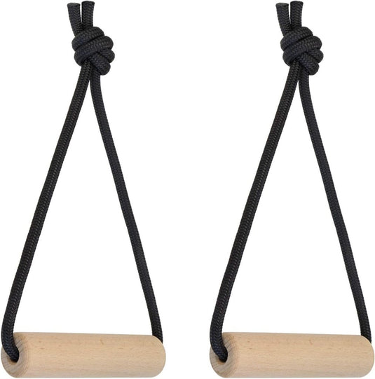 Set van 2 houten grip krachttrainer trainingsgrepen belastbaar tot 150 kg - diameter 3 cm of 7 cm - happygetfit.com