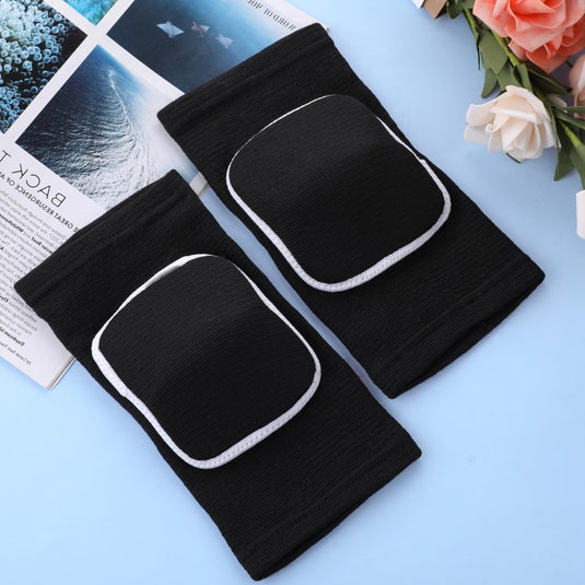 Sibba Kids Knee Pad, Breathable Elastic Knee Brace, Anti-Slip Padded Sponge Knee Protector for Volleyball Basketball Football (Blue) - happygetfit.com