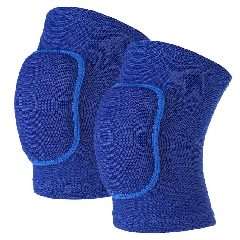 Laad afbeelding in Galerijviewer, Sibba Kids Knee Pad, Breathable Elastic Knee Brace, Anti-Slip Padded Sponge Knee Protector for Volleyball Basketball Football (Blue) - happygetfit.com
