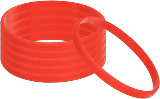 Siliconen armbanden 6 stuks 180 mm – elastische polsbandjes – sport en team accessoires - happygetfit.com