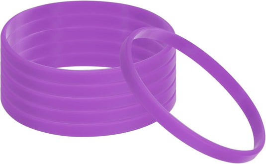 Siliconen armbanden 6 stuks 180 mm – elastische polsbandjes – sport en team accessoires - happygetfit.com