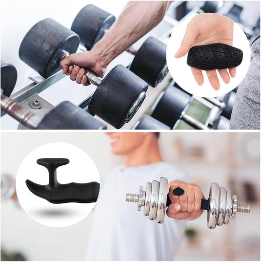 Siliconen fitness grips voor gewichtheffen met antislip oppervlak en handpalmbescherming – deadlift grips – krachttrainingsaccessoires - happygetfit.com