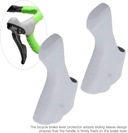 Siliconen remgreephoezen 2 stuks voor Shimano ST-R7000 en ST-R8000 racefietsen – remhendelhoezen – fietsgrips - happygetfit.com