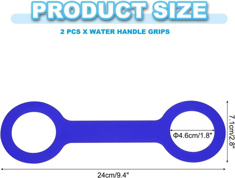 Laden Sie das Bild in Galerie -Viewer, Siliconen waterfles draaggreep (2 stuks) - Antislip fleshouder riem - Fles draagriem 500-1000 ml - happygetfit.com
