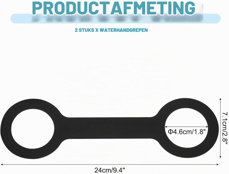 Laden Sie das Bild in Galerie -Viewer, Siliconen waterfles draaggreep (2 stuks) - Antislip fleshouder riem - Fles draagriem 500-1000 ml - happygetfit.com
