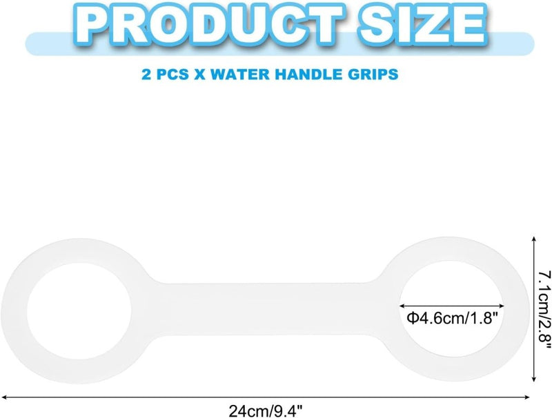 Laden Sie das Bild in Galerie -Viewer, Siliconen waterfles draaggreep (2 stuks) - Antislip fleshouder riem - Fles draagriem 500-1000 ml - happygetfit.com
