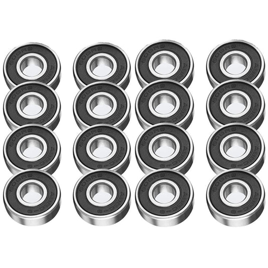 Skate lagers 608RS ABEC-9 set van 16 zwart - happygetfit.com