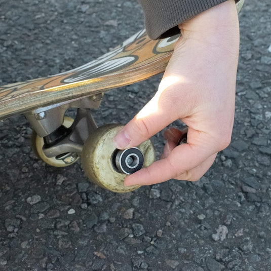 Skate lagers 608RS ABEC-9 set van 16 zwart - happygetfit.com