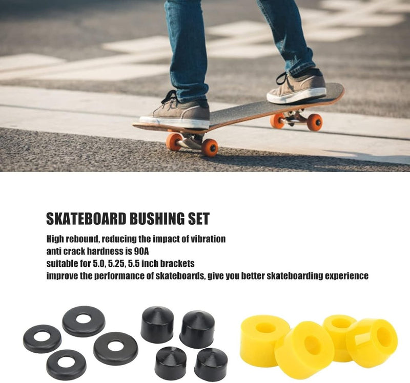 Load image into Gallery viewer, Skateboard bushings 90A 12-delige vervangingsset – PU stuurrubbers – longboard skateboard accessoires - happygetfit.com

