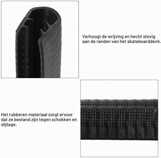 Skateboard deck guards protector 8,7 inch (2 stuks) - Randbescherming voor skateboards - Deck randbeschemer gear - happygetfit.com