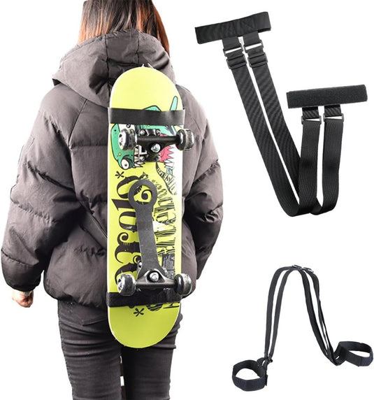 Skateboard draagriem verstelbaar zwart - happygetfit.com