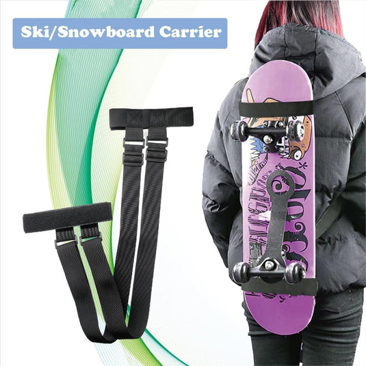 Skateboard draagriem verstelbaar zwart - happygetfit.com