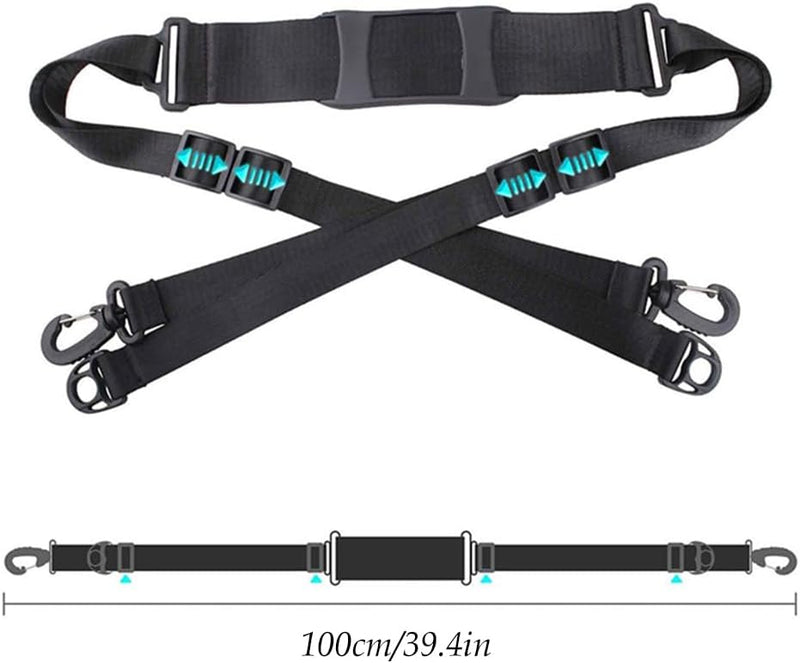 Load image into Gallery viewer, Skateboard draagriem verstelbaar zwart - happygetfit.com
