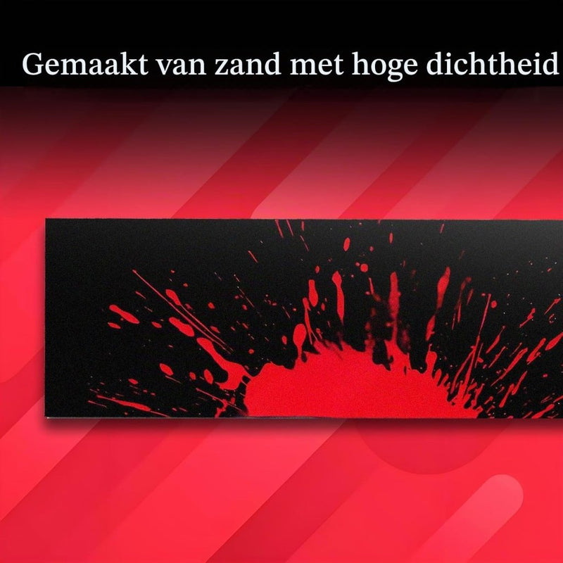 Laden Sie das Bild in Galerie -Viewer, Skateboard griptape 83 x 24 cm waterbestendig rood – antislip grip tape – longboard accessoires - happygetfit.com
