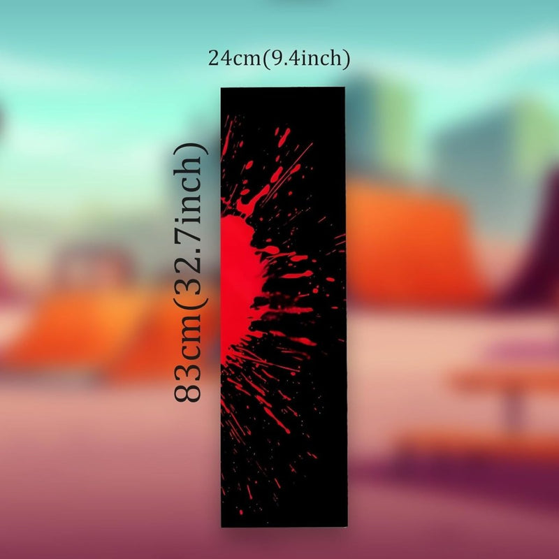 Laden Sie das Bild in Galerie -Viewer, Skateboard griptape 83 x 24 cm waterbestendig rood – antislip grip tape – longboard accessoires - happygetfit.com
