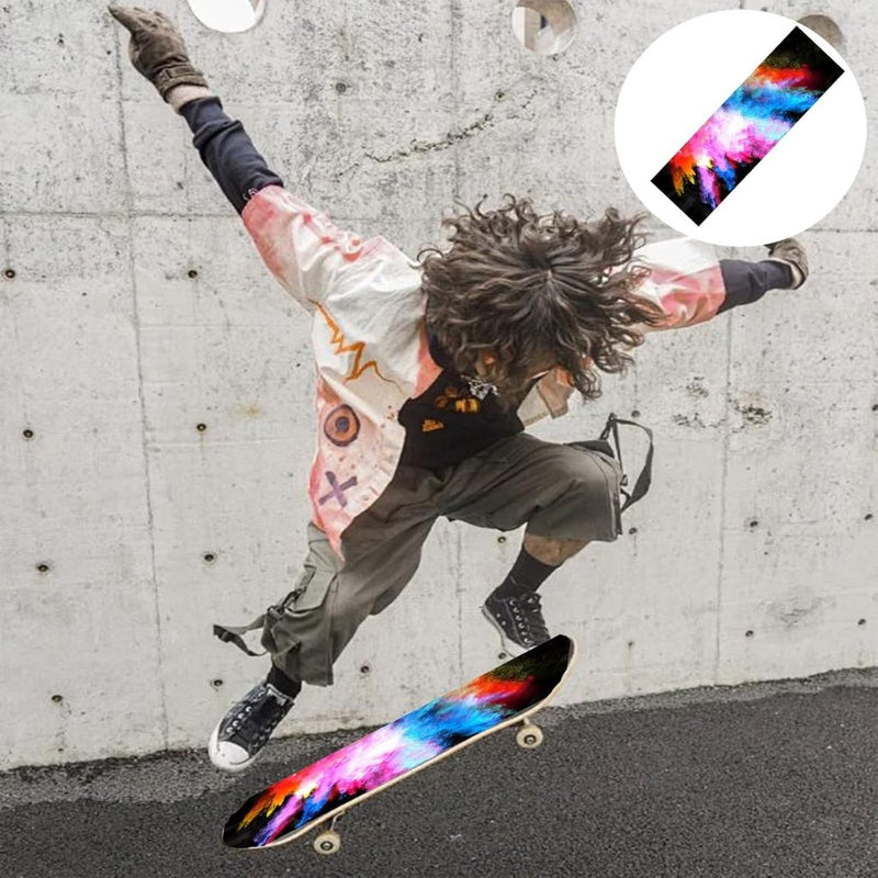 Load image into Gallery viewer, Skateboard griptape 84 x 23 cm antislip met luchtgaatjes – longboard grip tape – skateboard accessoires - happygetfit.com
