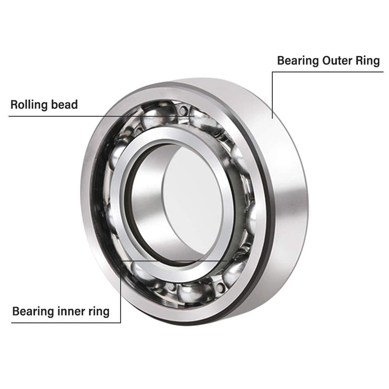 Load image into Gallery viewer, Skateboard kogellagers 608 2RS ABEC-9 10 stuks 8 x 22 x 7 mm zwart – vervangingslagers - happygetfit.com
