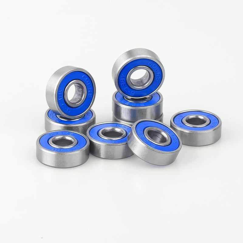 Load image into Gallery viewer, Skateboard kogellagers 608 2RS ABEC-9 10 stuks 8 x 22 x 7 mm zwart – vervangingslagers - happygetfit.com

